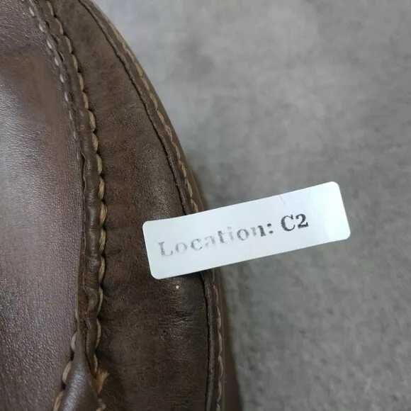 Clarks England Moccasin Loafers Mens Size 8 Shoes Brown Leather Casual Slip On