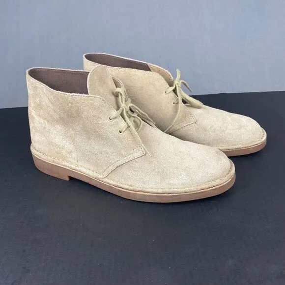 Clarks Jil Sander Desert Men's size 10.5 Tan  Boots Leather Vintage