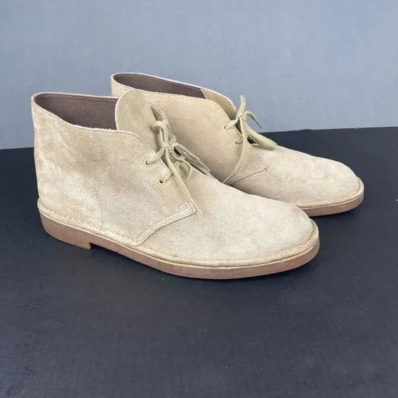Clarks Jil Sander Desert Men's size 10.5 Tan  Boots Leather Vintage