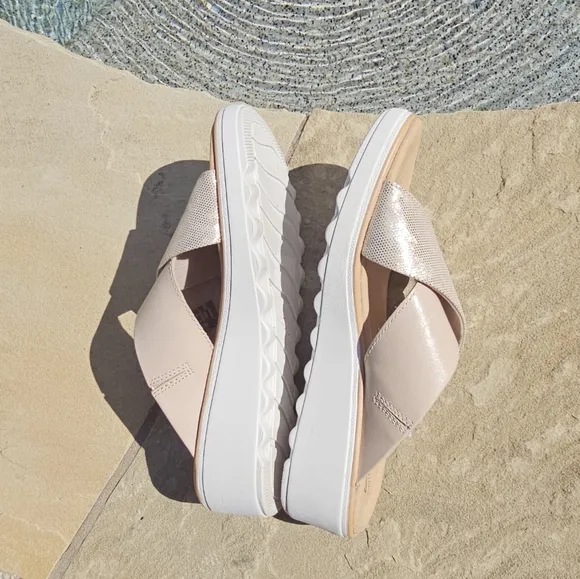 Clarks Jillian Gem Wedge Slide Sandals comfy us 10M
