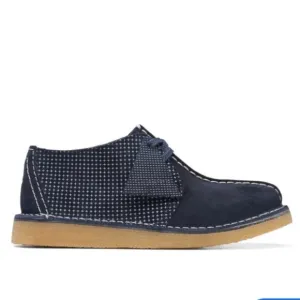 Clarks Kids Desert Trek Navy Boots  | 3