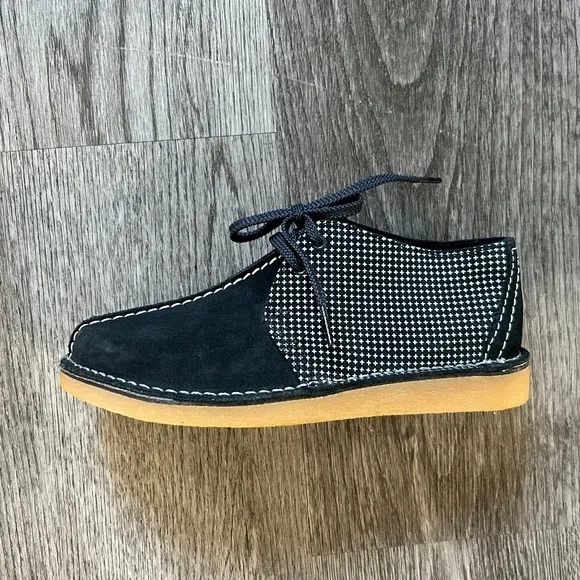 Clarks Kids Desert Trek Navy Boots  | 3
