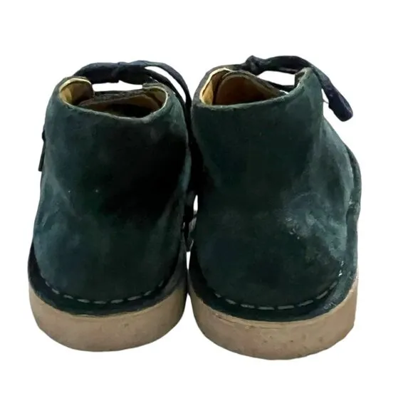 Clarks Kids Sz 10.5 Blue Suede Desert Boots