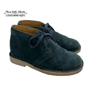 Clarks Kids Sz 10.5 Blue Suede Desert Boots