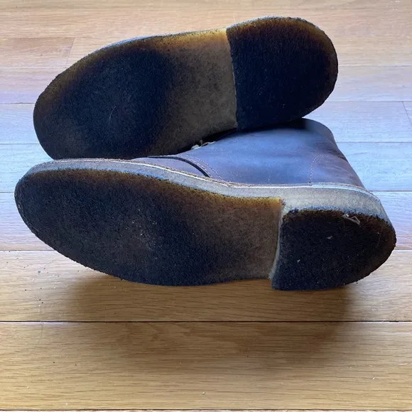 Clarks leather desert boots