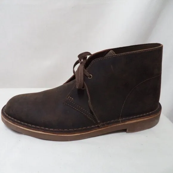 Clarks Leather Desert by EVO Chukka Boots ankle comfort brown Men Size Sz 8