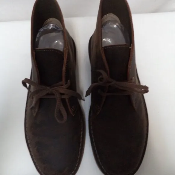 Clarks Leather Desert by EVO Chukka Boots ankle comfort brown Men Size Sz 8