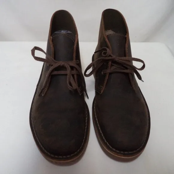 Clarks Leather Desert by EVO Chukka Boots ankle comfort brown Men Size Sz 8