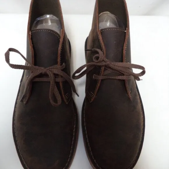 Clarks Leather Desert by EVO Chukka Boots ankle comfort brown Men Size Sz 8