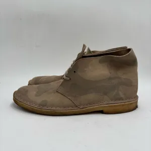 Clarks Men’s 11 Camo Suede Originals Desert Mid Lace Up Chukka Boots