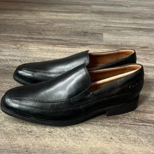 Clarks Men’s Black Leather Tilden Free Slip-On Loafers Sz 8.5 M 🕶️