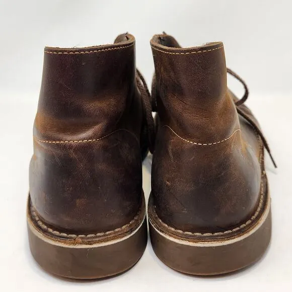 Clarks Mens Brown Beeswax Leather Desert Chukka Boots Size 13 M Ankle Lace Up