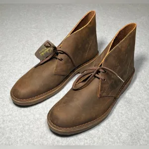Clarks Men's Brown Leather Desert Boots ( US Men’s Size 11.5 M )