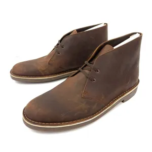 Clarks Men's Bushacre 2 Dark Brown Leather Desert Chukka Boots
