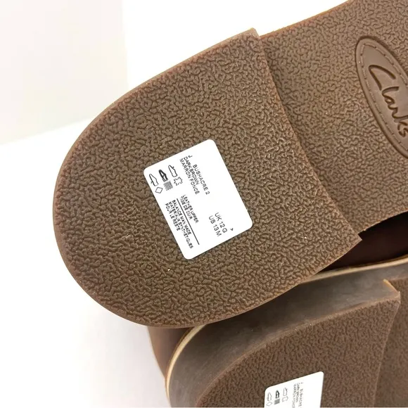 Clarks Men's Bushacre 2 Dark Brown Leather Desert Chukka Boots