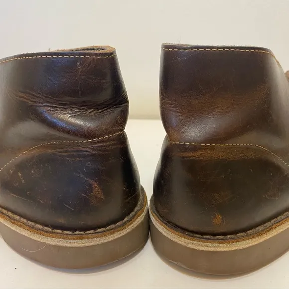 Clarks | Men's Bushacre 2 Desert Chukka Lace Up Leather  Boots 9.5M Dark Brown