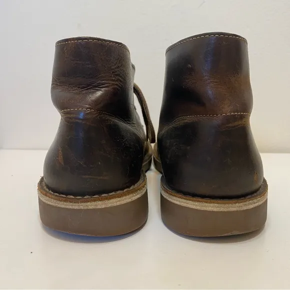 Clarks | Men's Bushacre 2 Desert Chukka Lace Up Leather  Boots 9.5M Dark Brown