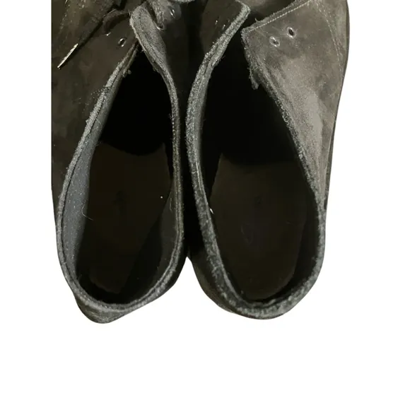 Clarks Men's Bushacre Black Suede Desert Chukka Boots Size 13M