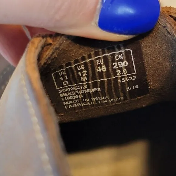 Clarks Men's Chukka Desert Boots Ankle Lace Up Brown Leather 12 Shoe Distressed