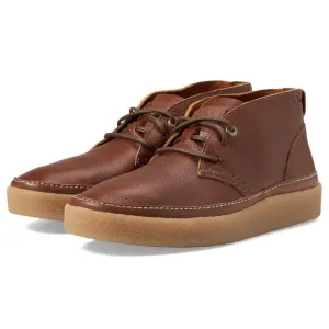 Clarks Men's Collection Oakpark Mid Tan Tumbled Leather Boots Size: 8 M