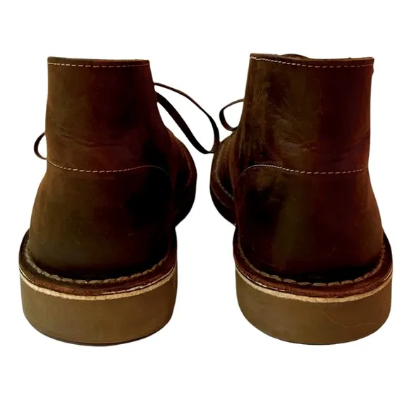 CLARKS | Men’s Dark Brown Leather Bushacre 2 Chukka Boots Size 7
