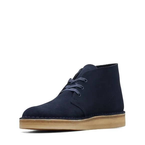 Clarks Mens Desert Coal Blue Boots (NWT)