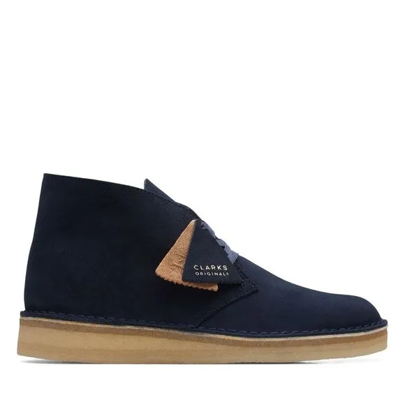 Clarks Mens Desert Coal Blue Boots (NWT)