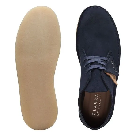 Clarks Mens Desert Coal Blue Boots (NWT)