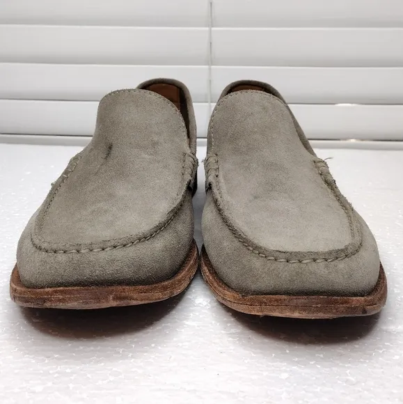 Clarks Men's Pace Barnes Sage Suede Leather Slip On Loafers
