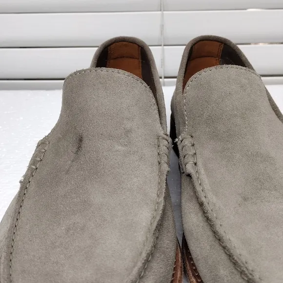 Clarks Men's Pace Barnes Sage Suede Leather Slip On Loafers