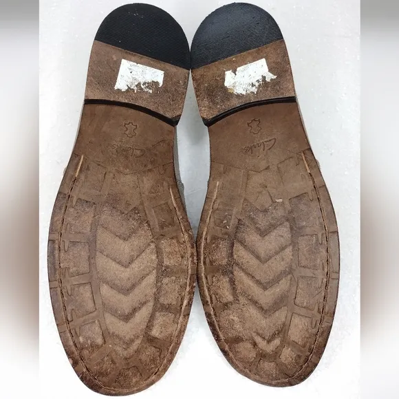 Clarks Men's Pace Barnes Sage Suede Leather Slip On Loafers