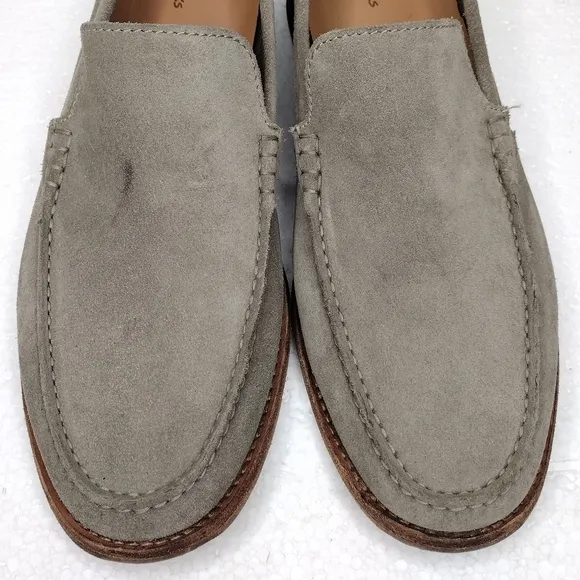Clarks Men's Pace Barnes Sage Suede Leather Slip On Loafers