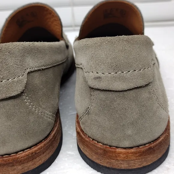 Clarks Men's Pace Barnes Sage Suede Leather Slip On Loafers