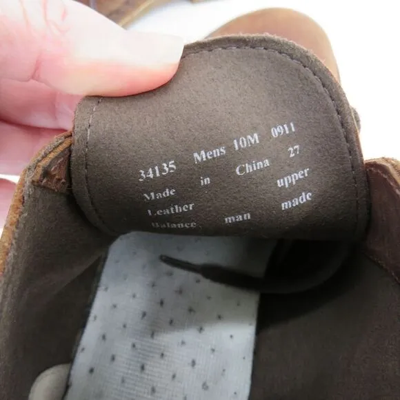Clarks Mens Size 10M Bushacre Chukka Chestnut Brown Leather Classic Boots