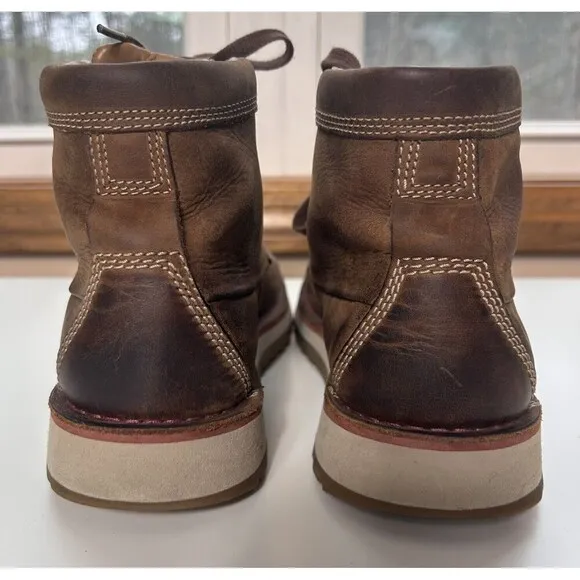 Clarks Men's Varby Top Ankle Boot 10M Tan Leather Preppy Casual Classic