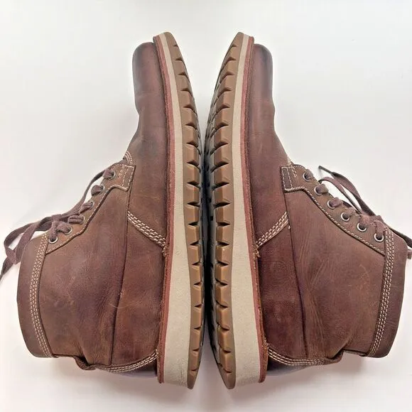 Clarks Men's Varby Top Ankle Boot 10M Tan Leather Preppy Casual Classic