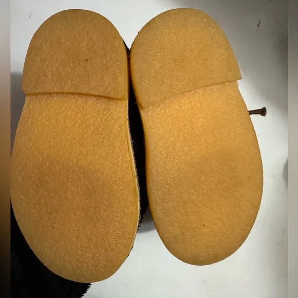 Clarks Original for Toddlers Size 6W Desert Chukka Boots Brown Leather Shoes
