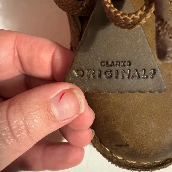 Clarks Original for Toddlers Size 6W Desert Chukka Boots Brown Leather Shoes