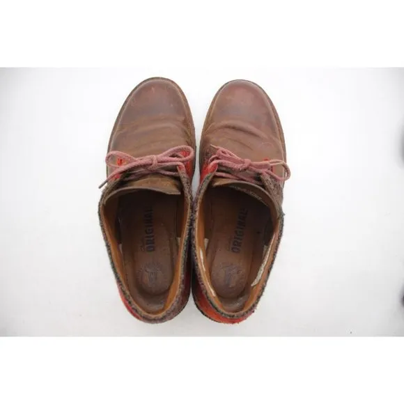 Clarks Original Woolrich Woven Wool Leather Men's Size 10 Chukka Desert Boots