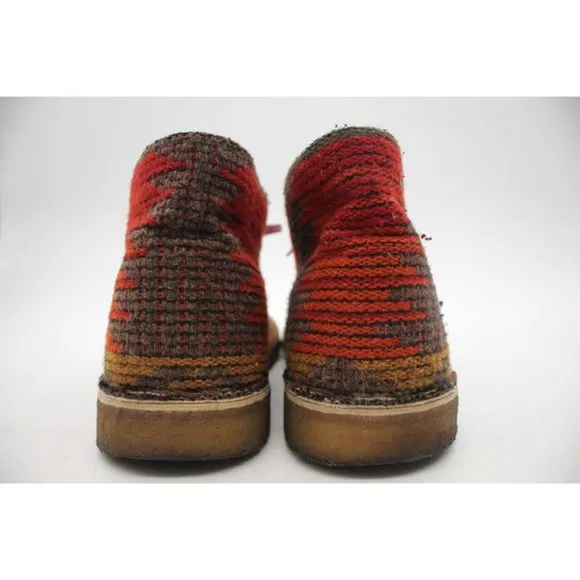 Clarks Original Woolrich Woven Wool Leather Men's Size 10 Chukka Desert Boots