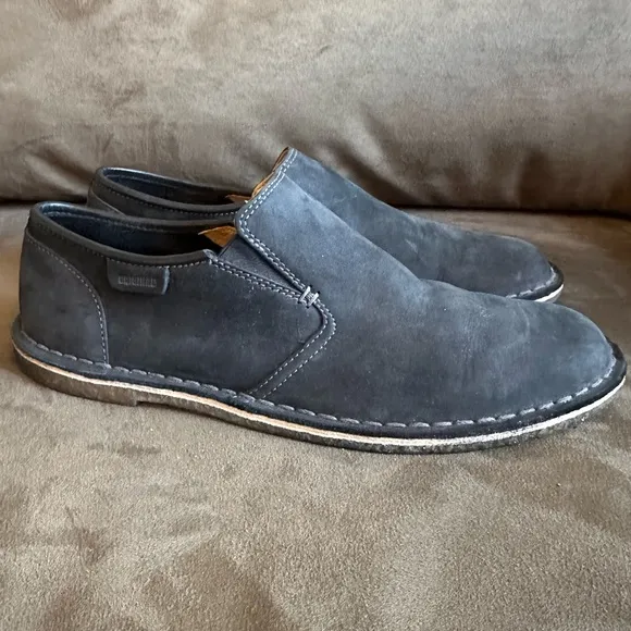Clarks Original’s Black Leather Slip On Loafers