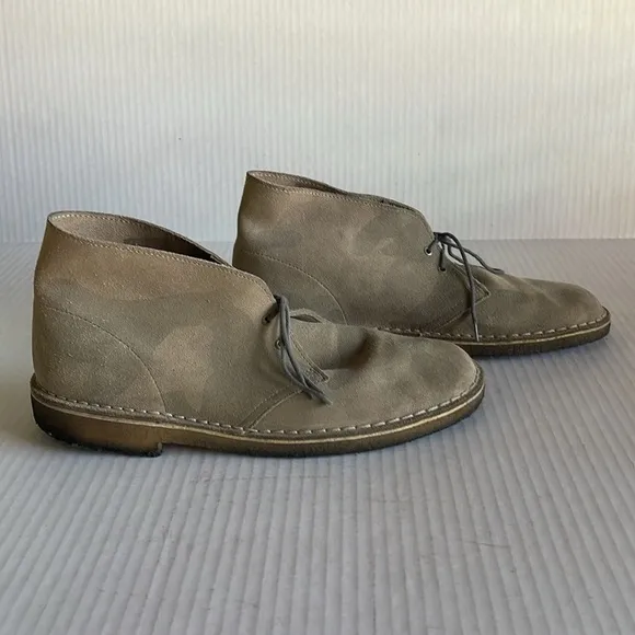 Clarks Originals Camo Print Suede Desert Boots