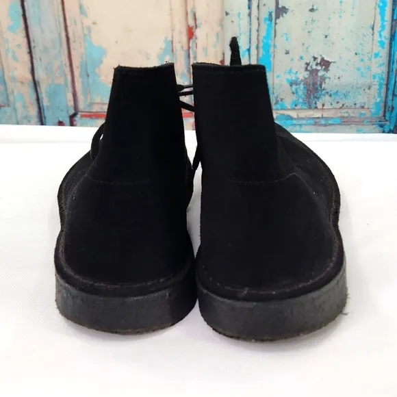 Clarks Originals Chukka Boots Desert Black Suede Charles F. Stead