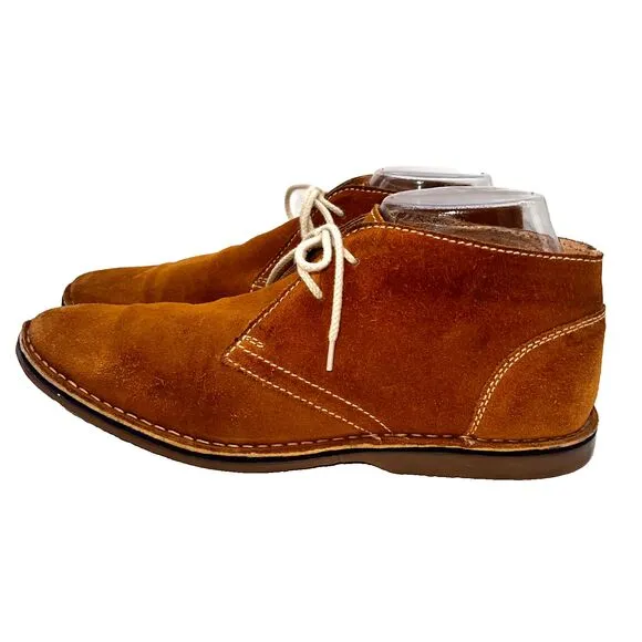 Clarks Originals Chukka Desert Boots Tan Suede Leather Shoe Size 10 Men's