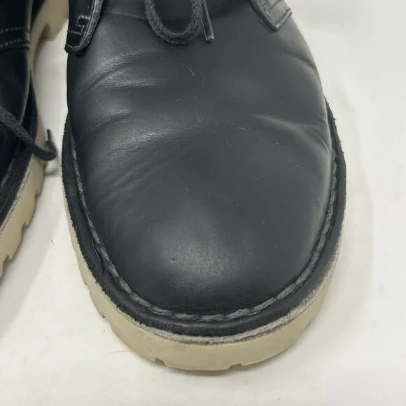 Clarks Originals Desert Boots Mens Size 11 Black Leather Casual Ankle Shoes