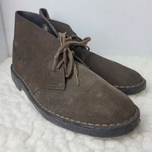 Clarks Originals Desert Boots Mens Size 11.5 Suede Brown Ankle Lace Up Boots