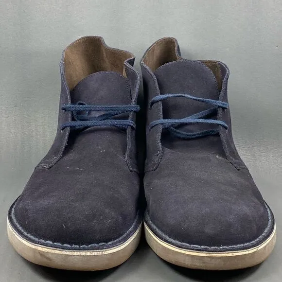 Clark’s Originals Desert Chukka Boots Daim Blue Suede Lace up boots mens size 13