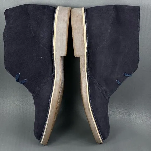 Clark’s Originals Desert Chukka Boots Daim Blue Suede Lace up boots mens size 13