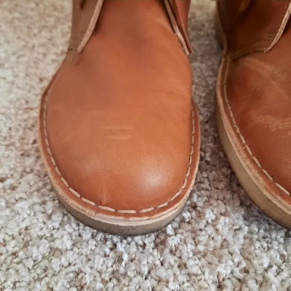 Clarks Originals Desert Chukka Boots Dark Tan Genuine Leather 26162422 Size 11