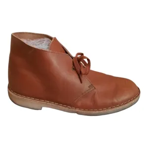 Clarks Originals Desert Chukka Boots Dark Tan Genuine Leather 26162422 Size 11